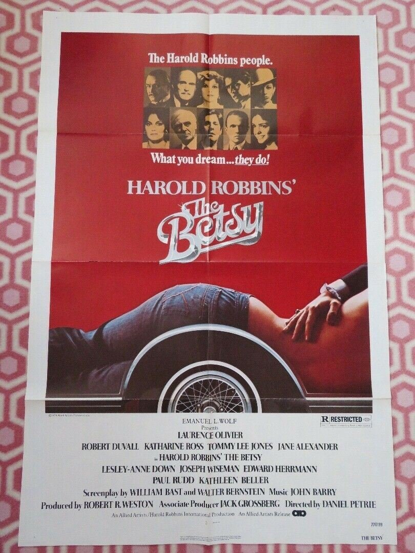 THE BETSY FOLDED US ONE SHEET POSTER HAROLD ROBBIN ROBERT DUVALL 1978 Movie posters