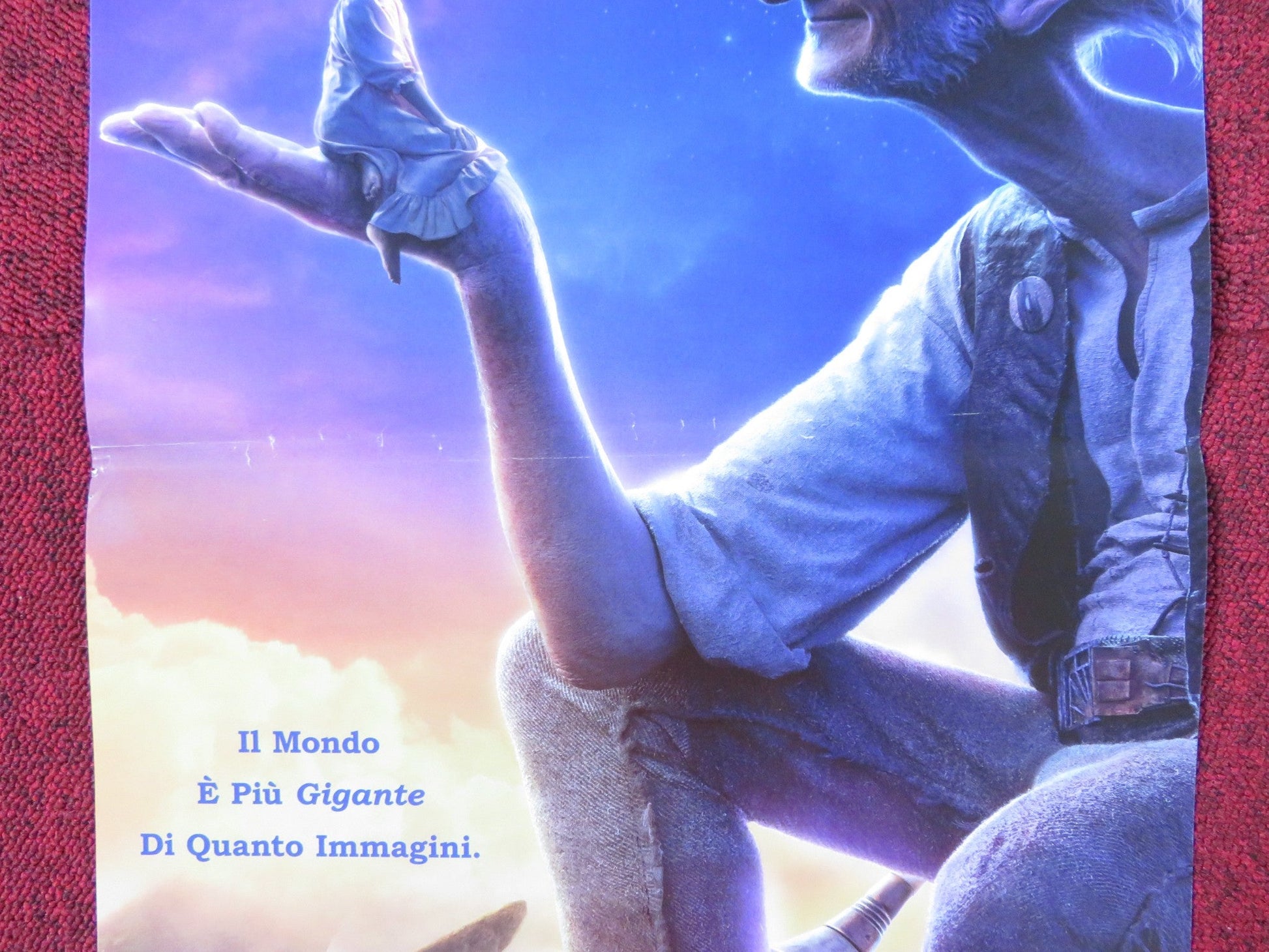 THE BFG ITALIAN LOCANDINA POSTER MARK RYLANCE RUBY BARNHILL 2016 Rendezvous Cinema Movie posters