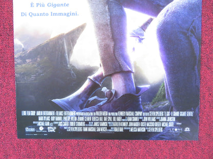 THE BFG ITALIAN LOCANDINA POSTER MARK RYLANCE RUBY BARNHILL 2016 Rendezvous Cinema Movie posters