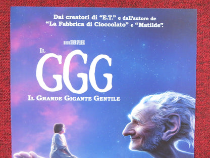 THE BFG ITALIAN LOCANDINA POSTER MARK RYLANCE RUBY BARNHILL 2016 Rendezvous Cinema Movie posters