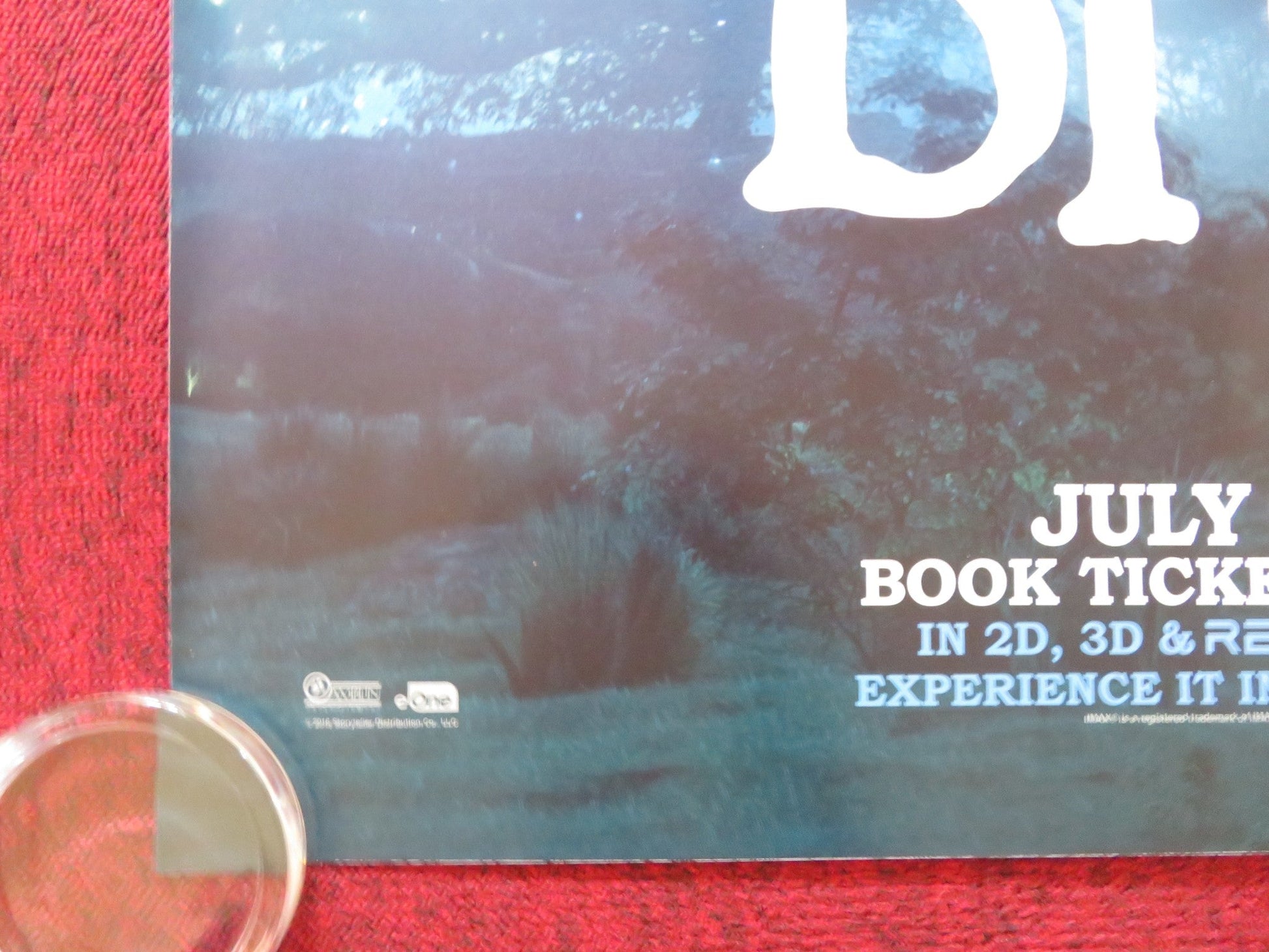 THE BFG UK QUAD (30"x 40") ROLLED POSTER MARK RYLANCE RUBY BARNHILL 2016 Rendezvous Cinema Movie posters