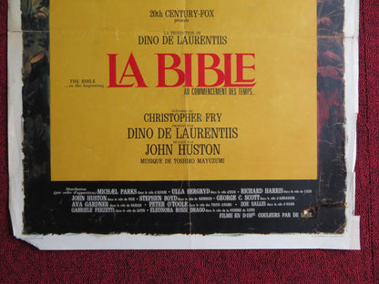 THE BIBLE: IN THE BEGINNING FRENCH POSTER MICHAEL PARKS RICHARD HARRIS 1966 Rendezvous Cinema Movie posters
