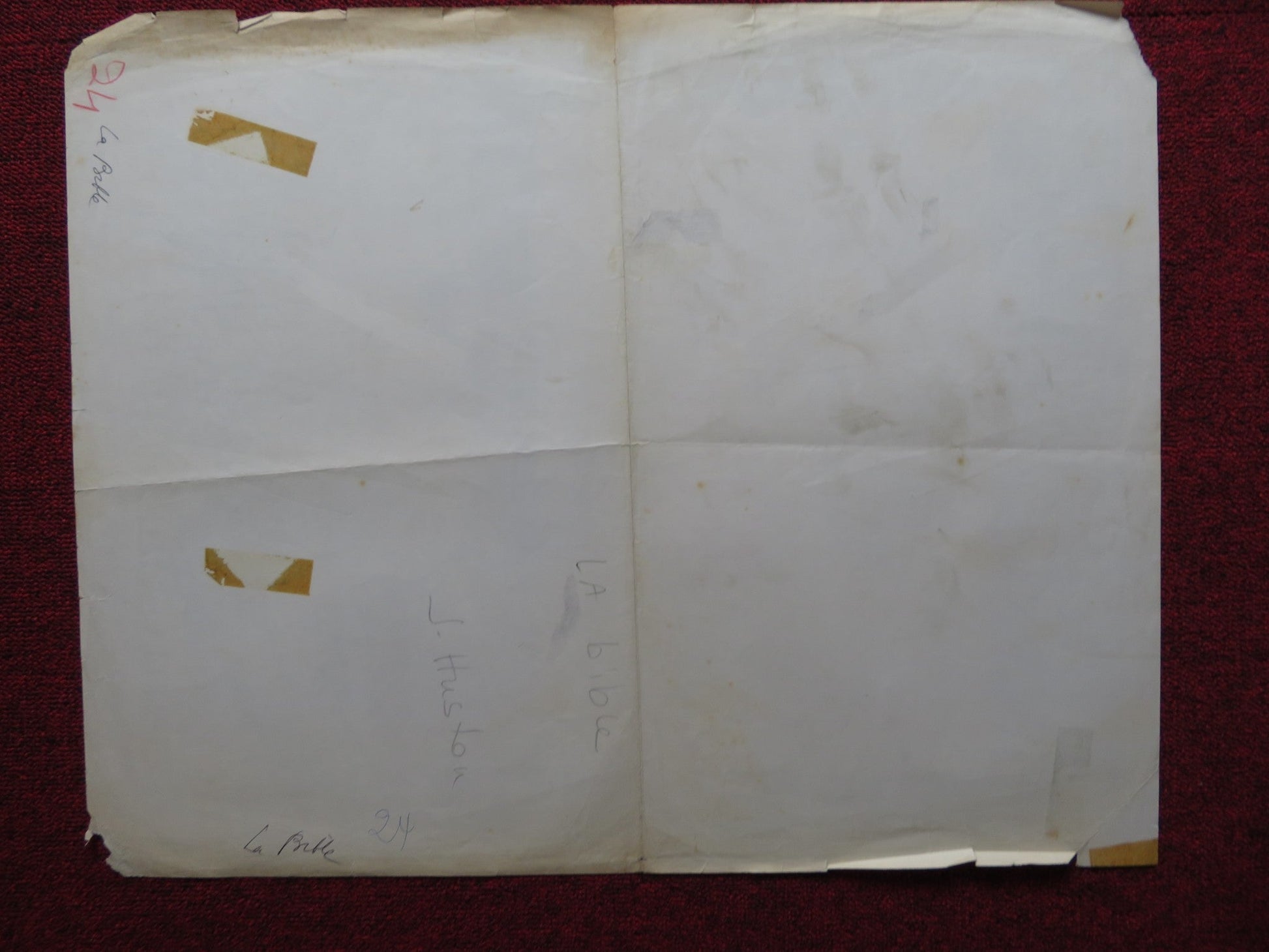 THE BIBLE: IN THE BEGINNING FRENCH POSTER MICHAEL PARKS RICHARD HARRIS 1966 Rendezvous Cinema Movie posters