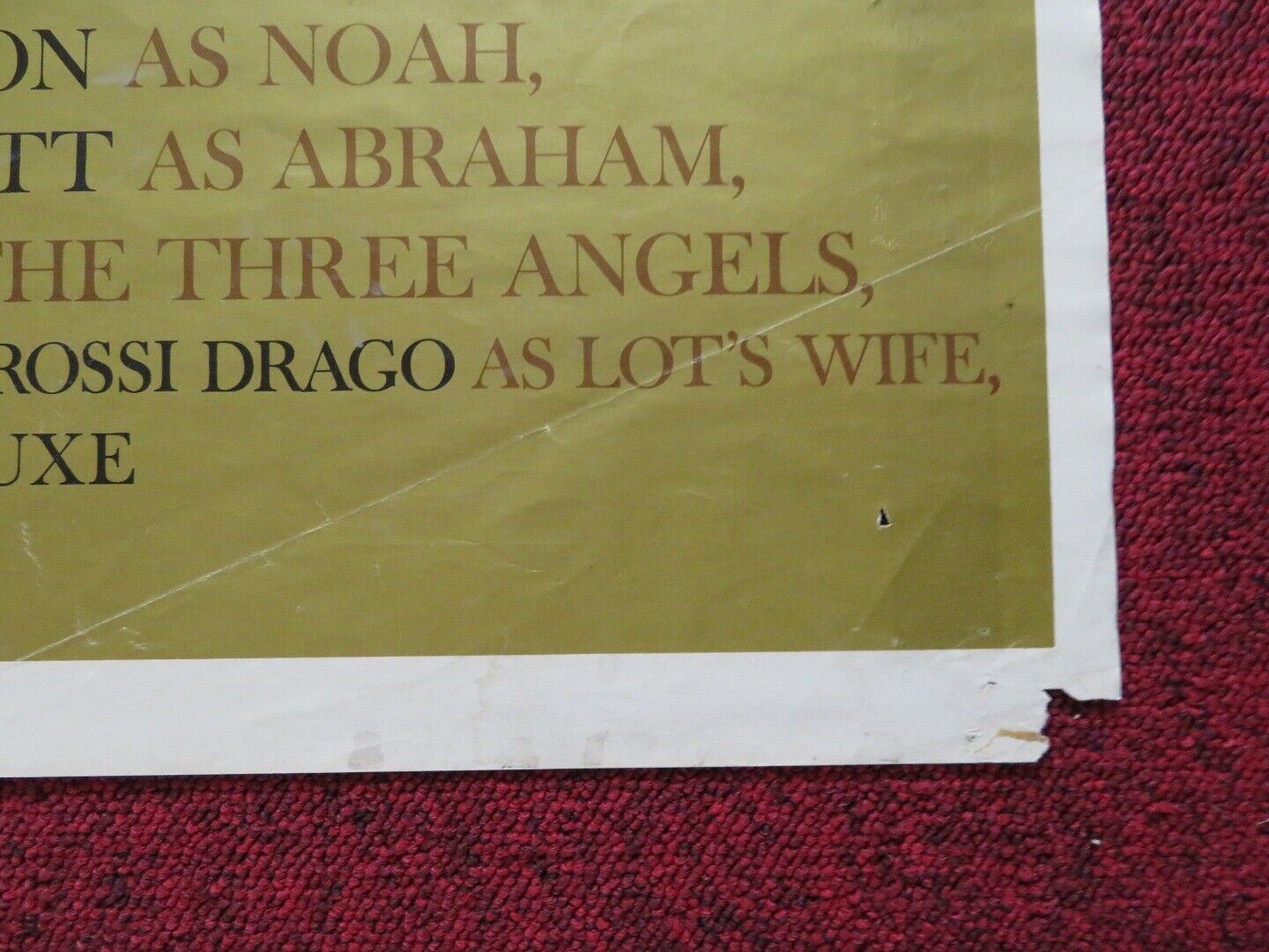 THE BIBLE: IN THE BEGINNING US ONE SHEET POSTER MICHAEL PARKS RICHARD HARRIS Movie posters