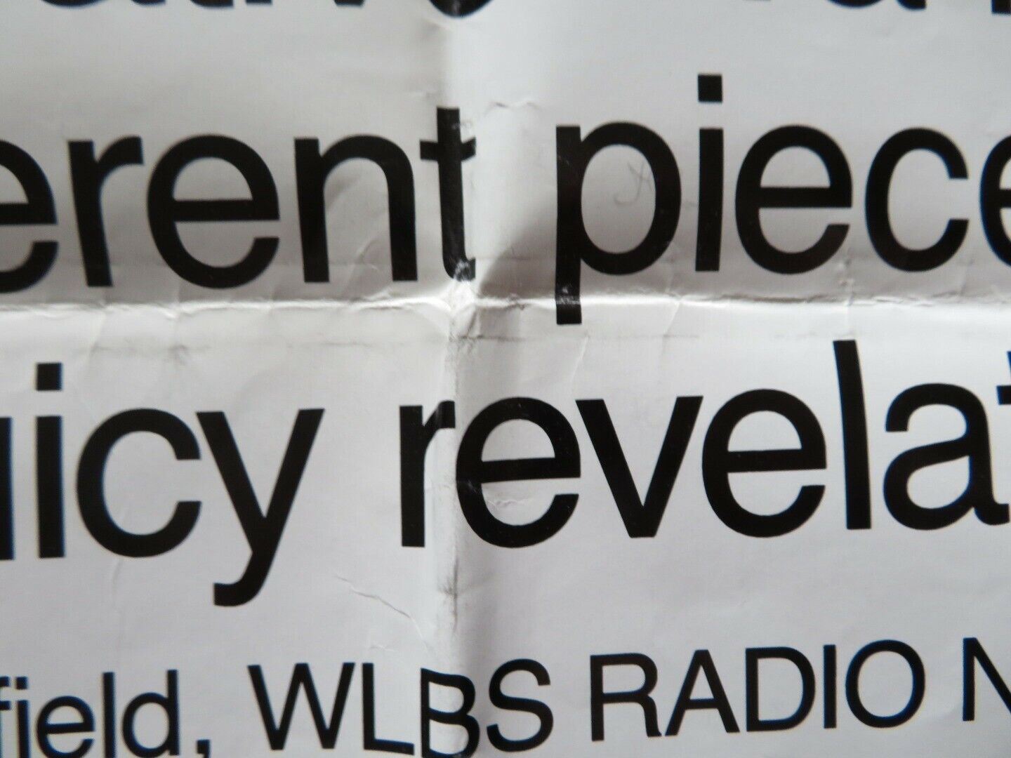 THE BIG BANG FOLDED US ONE SHEET POSTER DARRYL DAWKINS 1989 Movie posters