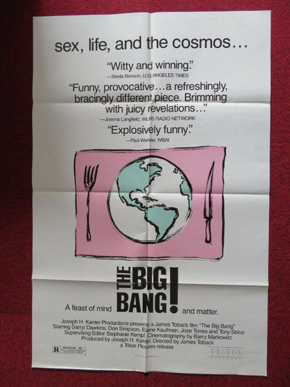 THE BIG BANG FOLDED US ONE SHEET POSTER DARRYL DAWKINS 1989 Movie posters