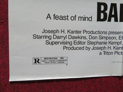 THE BIG BANG FOLDED US ONE SHEET POSTER DARRYL DAWKINS 1989 Movie posters