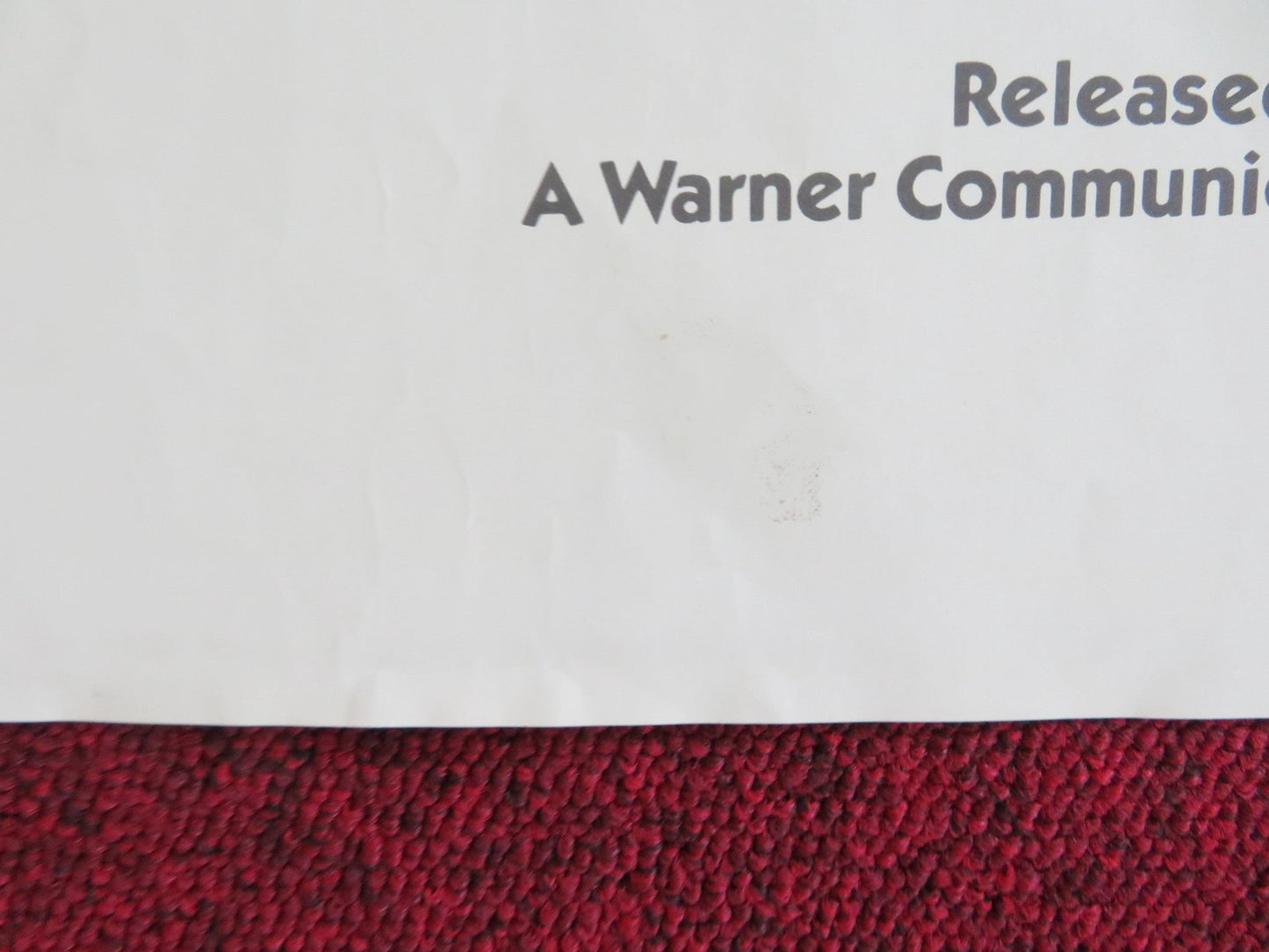 THE BIG BRAWL FOLDED US ONE SHEET POSTER JACKIE CHAN JOSE FERRER 1980 Rendezvous Cinema Movie posters