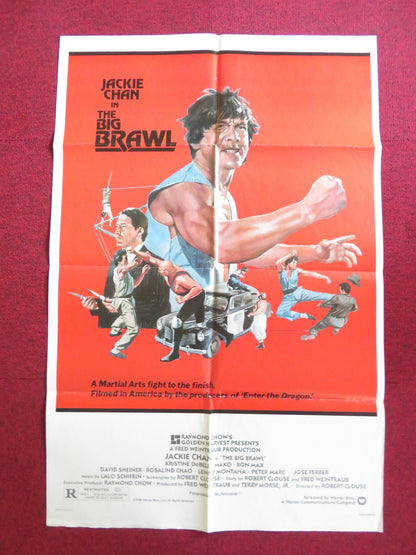 THE BIG BRAWL FOLDED US ONE SHEET POSTER JACKIE CHAN JOSE FERRER 1980 Rendezvous Cinema Movie posters