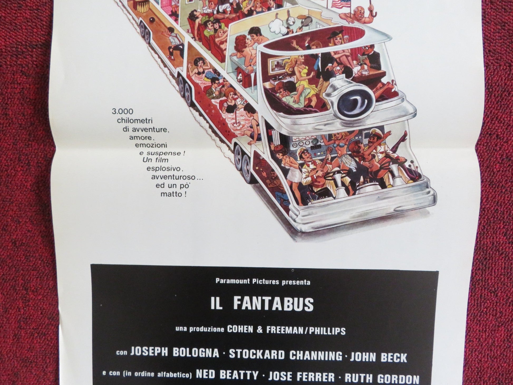 THE BIG BUS ITALIAN LOCANDINA POSTER JOSEPH BOLOGNA STOCKARD CHANNING 1976 Rendezvous Cinema Movie posters