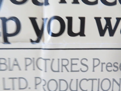 THE BIG CHILL FOLDED US ONE SHEET POSTER TOM BERENGER GLENN CLOSE 1983 Rendezvous Cinema Movie posters