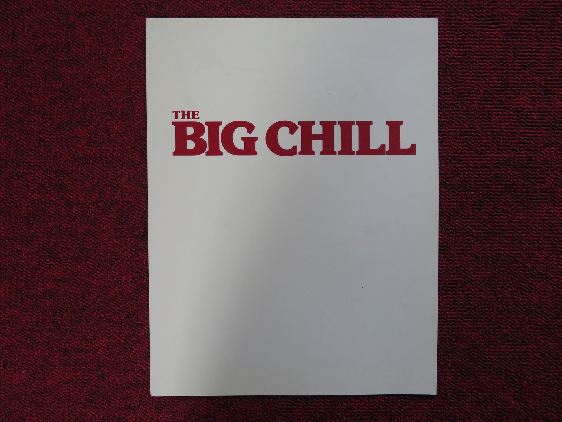 THE BIG CHILL US SCREENING PROGRAM TOM BERENGER GLENN CLOSE 1983 Rendezvous Cinema Movie posters