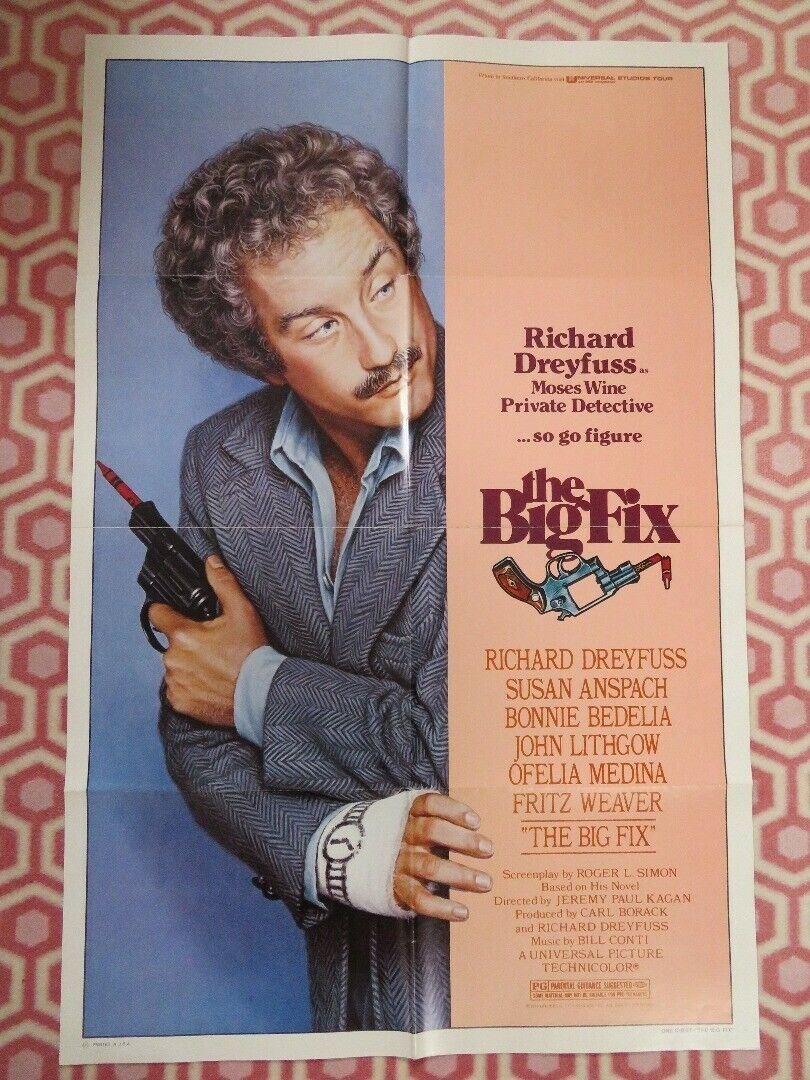 THE BIG FIX FOLDED US ONE SHEET POSTER RICHARD DREYFUSS SUSAN ANSPACH 1978 Movie posters