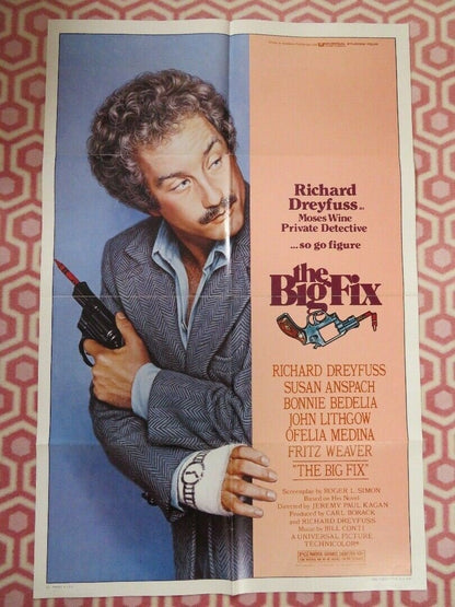 THE BIG FIX FOLDED US ONE SHEET POSTER RICHARD DREYFUSS SUSAN ANSPACH 1978 Movie posters
