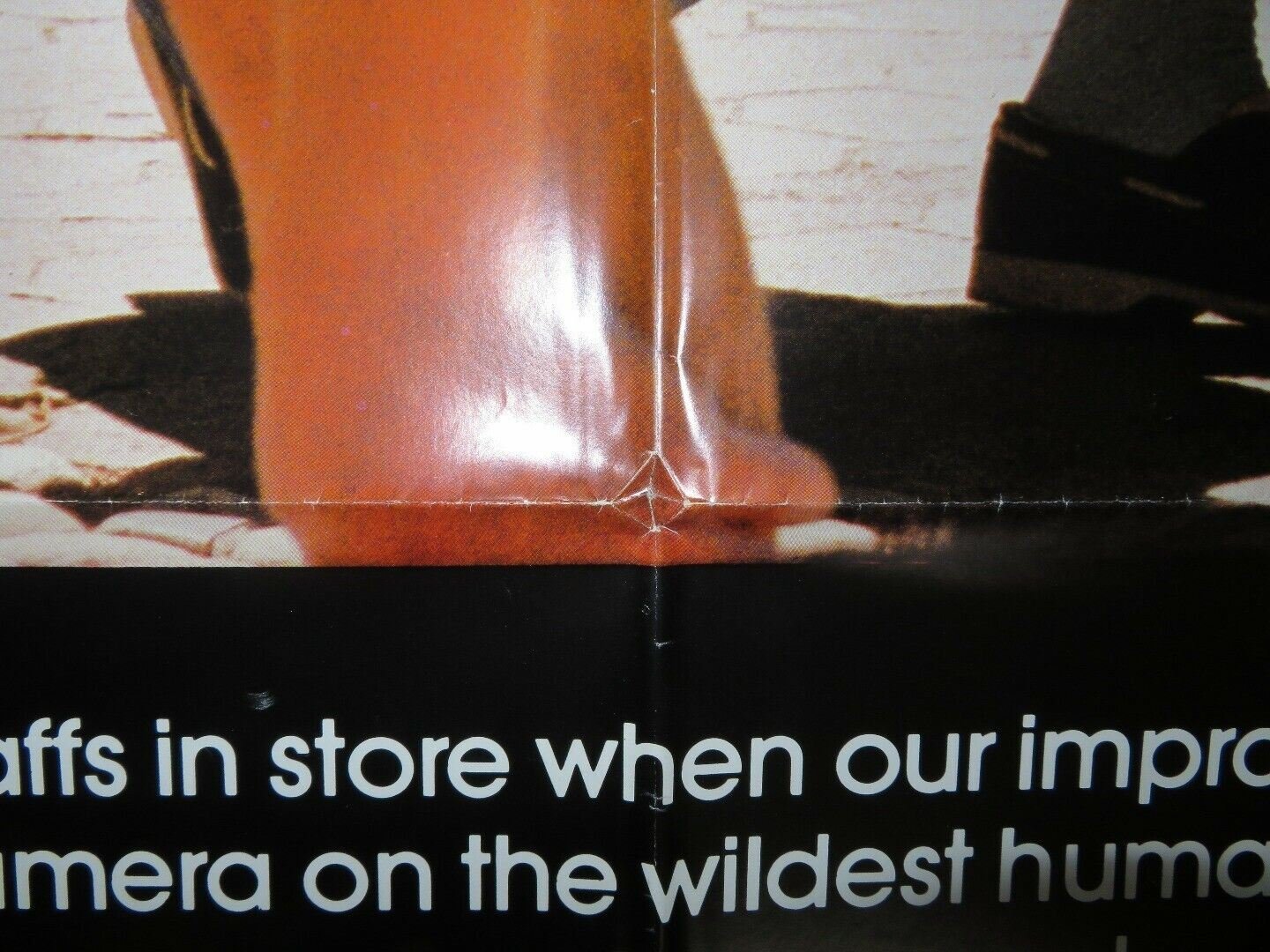 THE BIG GAG / Nipagesh Basivuvi FOLDED US ONE SHEET POSTER C LANGFORD 1987 Movie posters