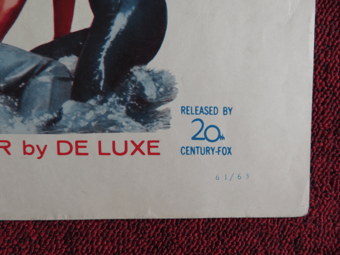 THE BIG GAMBLE US HALF SHEET (22"x 28") POSTER STEPHEN BOYD JULIETTE GRECO 1961 Rendezvous Cinema Movie posters