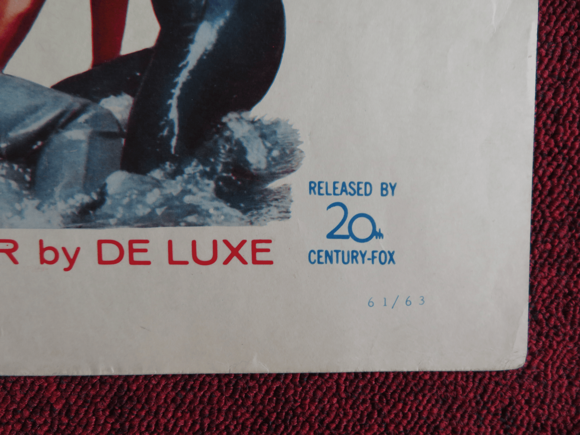 THE BIG GAMBLE US HALF SHEET (22"x 28") POSTER STEPHEN BOYD JULIETTE GRECO 1961 Rendezvous Cinema Movie posters