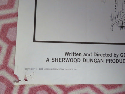 THE BIG HUNT FOLDED US ONE SHEET POSTER GEORGE SHERWOOD 1969 Movie posters