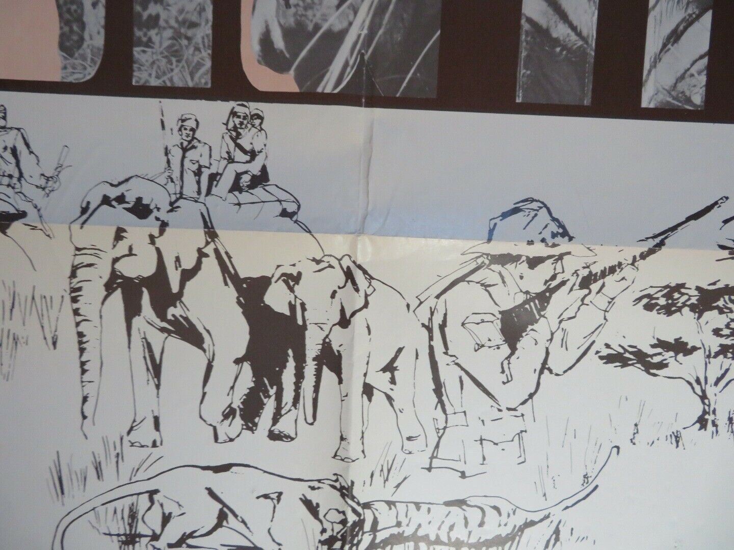 THE BIG HUNT FOLDED US ONE SHEET POSTER GEORGE SHERWOOD 1969 Movie posters