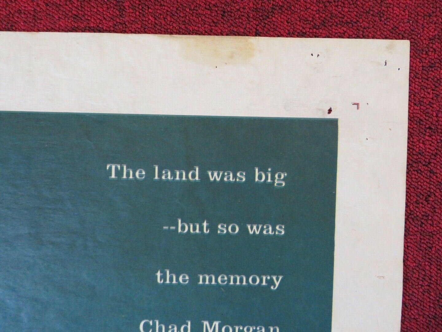 THE BIG LAND FOLDED US ONE SHEET POSTER ALAN LADD VIRGINIA MAYO 1957 Movie posters
