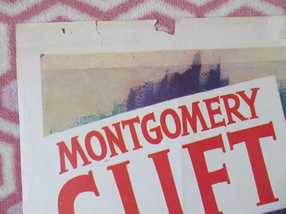 THE BIG LIFT FOLDED US ONE SHEET POSTER MONTGOMERY CLIFT PAUL DOUGLAS 1950 Movie posters