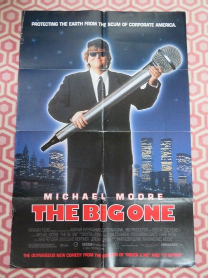 THE BIG ONE FOLDED US ONE SHEET POSTER MICHAEL MOORE 1998 Movie posters