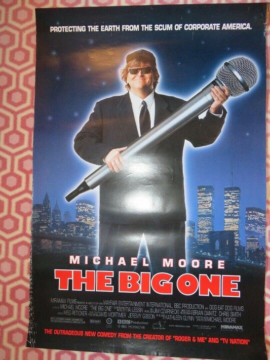 THE BIG ONE US ONE SHEET ROLLED POSTER MICHAEL MOORE 1997 Movie posters
