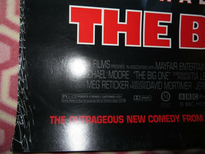 THE BIG ONE US ONE SHEET ROLLED POSTER MICHAEL MOORE 1997 Movie posters