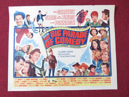 THE BIG PARADE OF COMEDY HALF SHEET (22"x 28") POSTER C. GRANT CLARK GABLE 1964 Rendezvous Cinema Movie posters