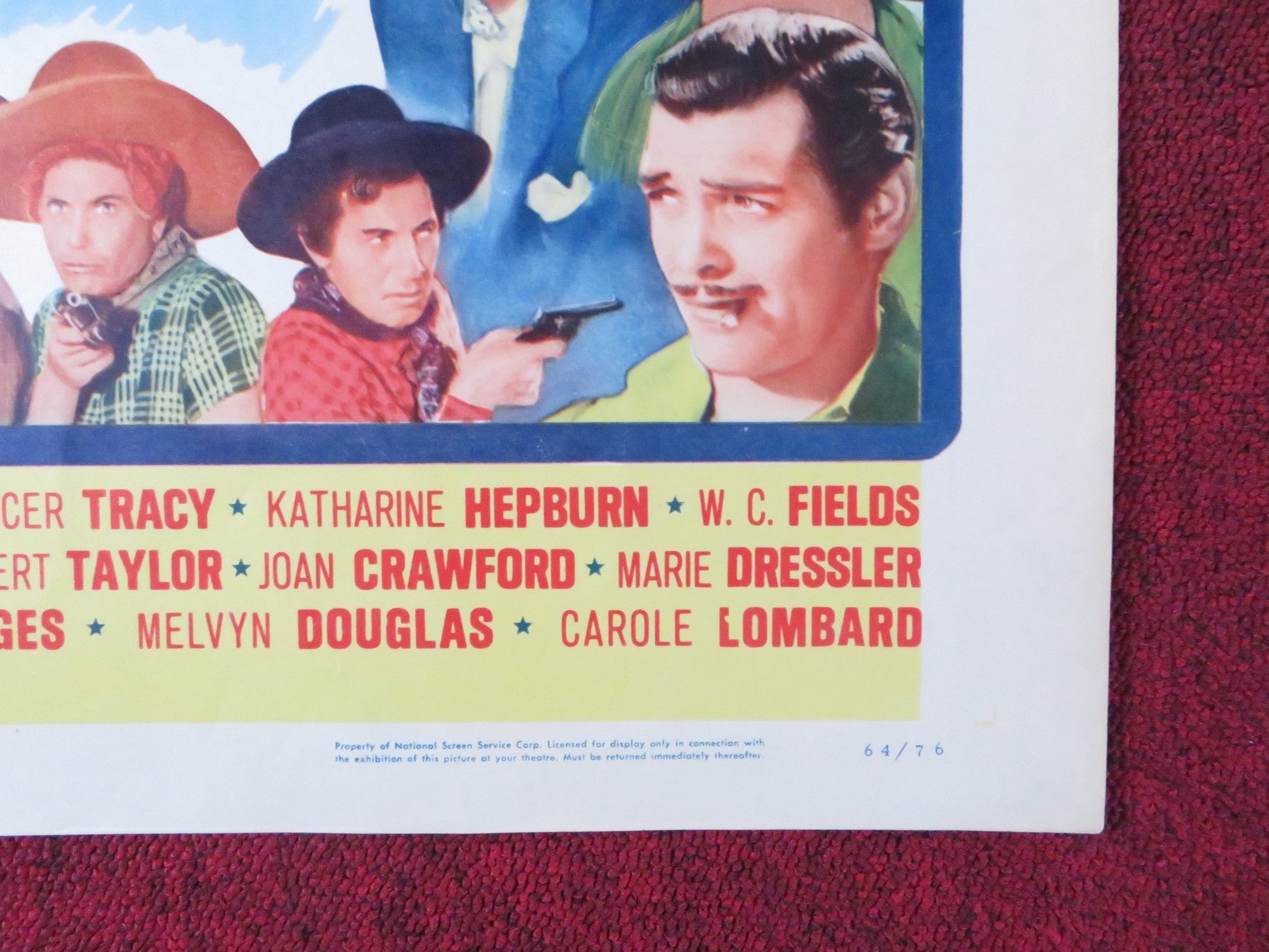 THE BIG PARADE OF COMEDY HALF SHEET (22"x 28") POSTER C. GRANT CLARK GABLE 1964 Rendezvous Cinema Movie posters