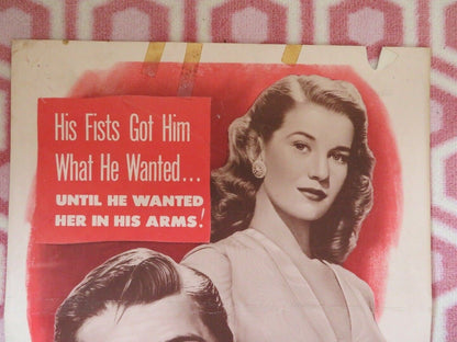 THE BIG PUNCH US INSERT (14"x 36") POSTER WAYNE MORRIS LOIS MAXWELL 1948 - Rendezvous Cinema