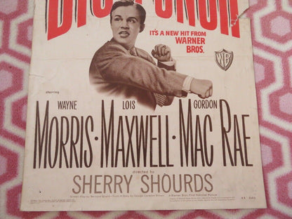 THE BIG PUNCH US INSERT (14"x 36") POSTER WAYNE MORRIS LOIS MAXWELL 1948 - Rendezvous Cinema