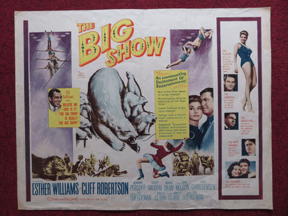 THE BIG SHOW US HALF SHEET (22"x 28") POSTER ESTHER WILLIAMS CLIFF ROBERTSON '61 Rendezvous Cinema Movie posters