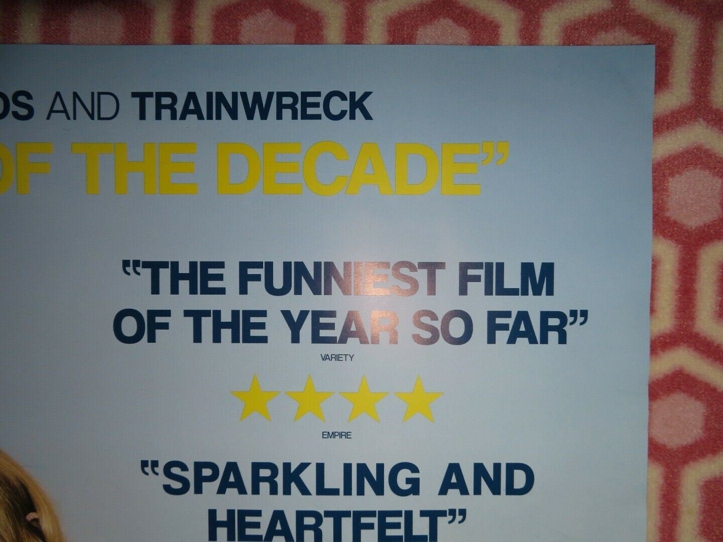 THE BIG SICK BRITISH QUAD (30"x 40") ROLLED POSTER RAY ROMANO ZOE KAZAN 2017 Movie posters