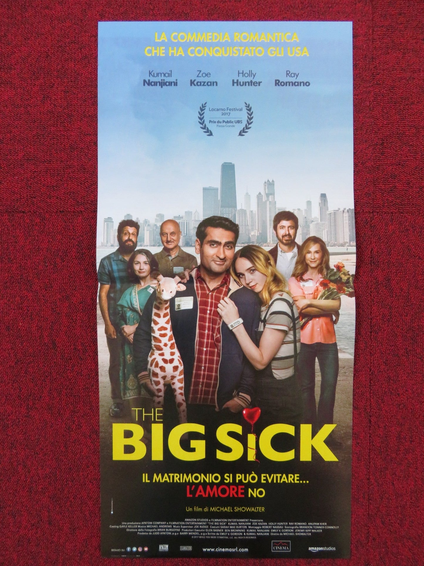 THE BIG SICK ITALIAN LOCANDINA POSTER KUMAIL NANJIANI ZOE KAZAN 2017 Rendezvous Cinema Movie posters
