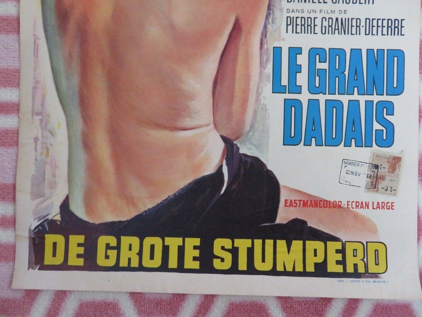 THE BIG SOFTIE/ LE GRAND DADAIS BELGIUM (21"x 14") POSTER JACQUES PERRIN 1967 - Rendezvous Cinema