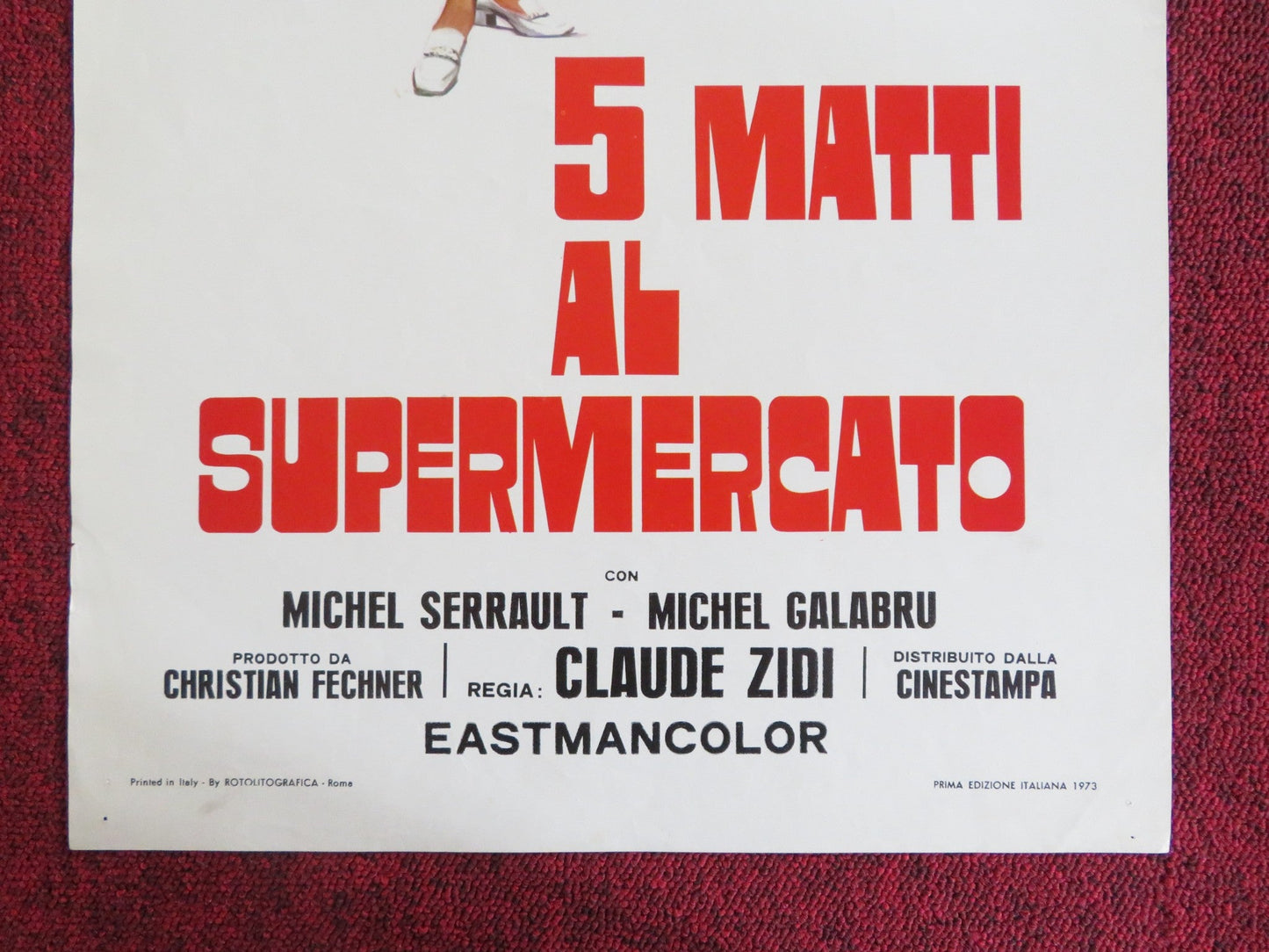 THE BIG STORE ITALIAN LOCANDINA POSTER MICHEL SERRAULT MICHEL GALABRU 1973 Rendezvous Cinema Movie posters