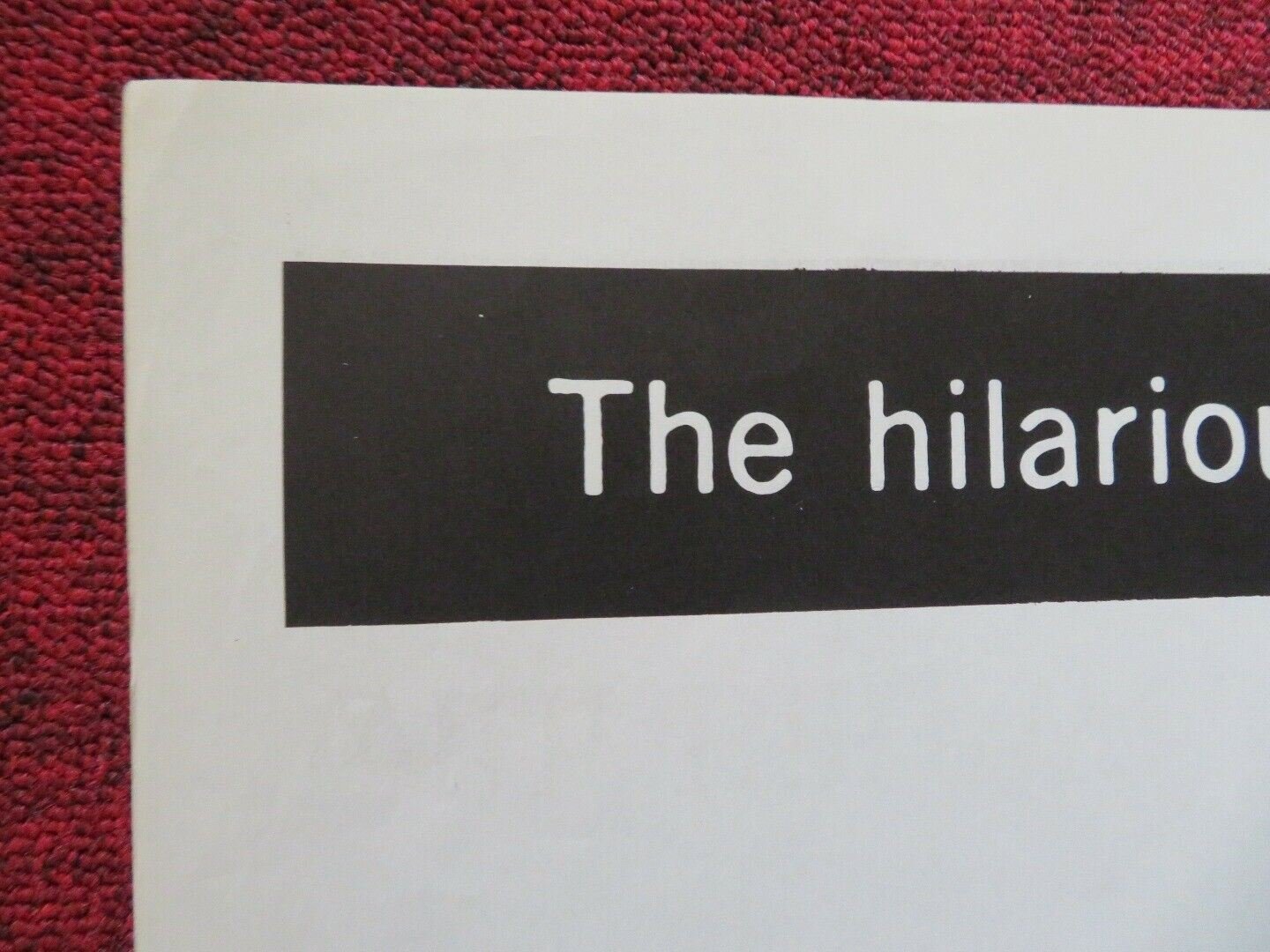 THE BIG TIME OPERATONS FOLDED US ONE SHEET POSTER PETER SELLERS 1957 Rendezvous Cinema Movie posters