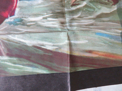 THE BIG WAVE FOLDED US ONE SHEET POSTER SESSUE HAYAKAWA 1962 Movie posters