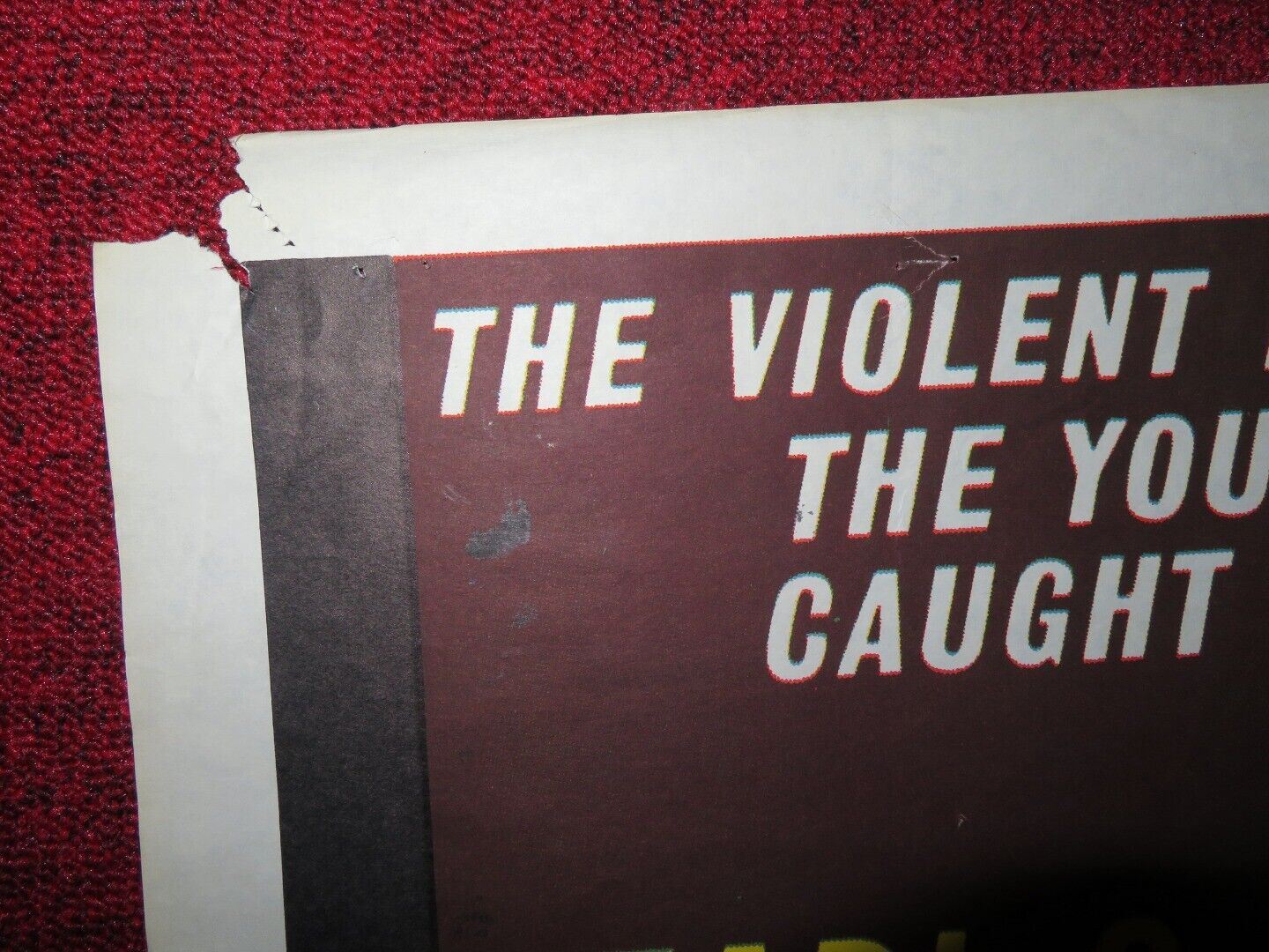 THE BIG WAVE FOLDED US ONE SHEET POSTER SESSUE HAYAKAWA 1962 Movie posters