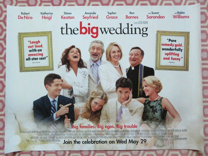 THE BIG WEDDING QUAD (30"x 40") ROLLED POSTER ROBERT DINOR ROBIN WILLIAMS 2013 Rendezvous Cinema Movie posters