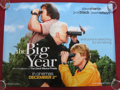 THE BIG YEAR UK QUAD (30"x 40") ROLLED POSTER STEVE MARTIN JACK BLACK 2011 Rendezvous Cinema Movie posters