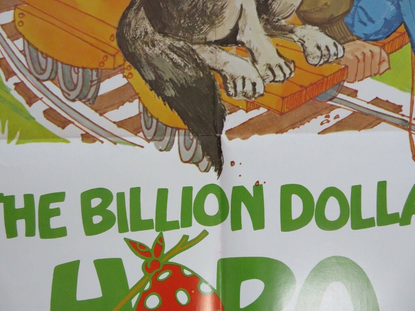 THE BILLON DOLLAR HOBO FOLDED US ONE SHEET POSTER TIM CONWAY WILL GEER 1977 Movie posters