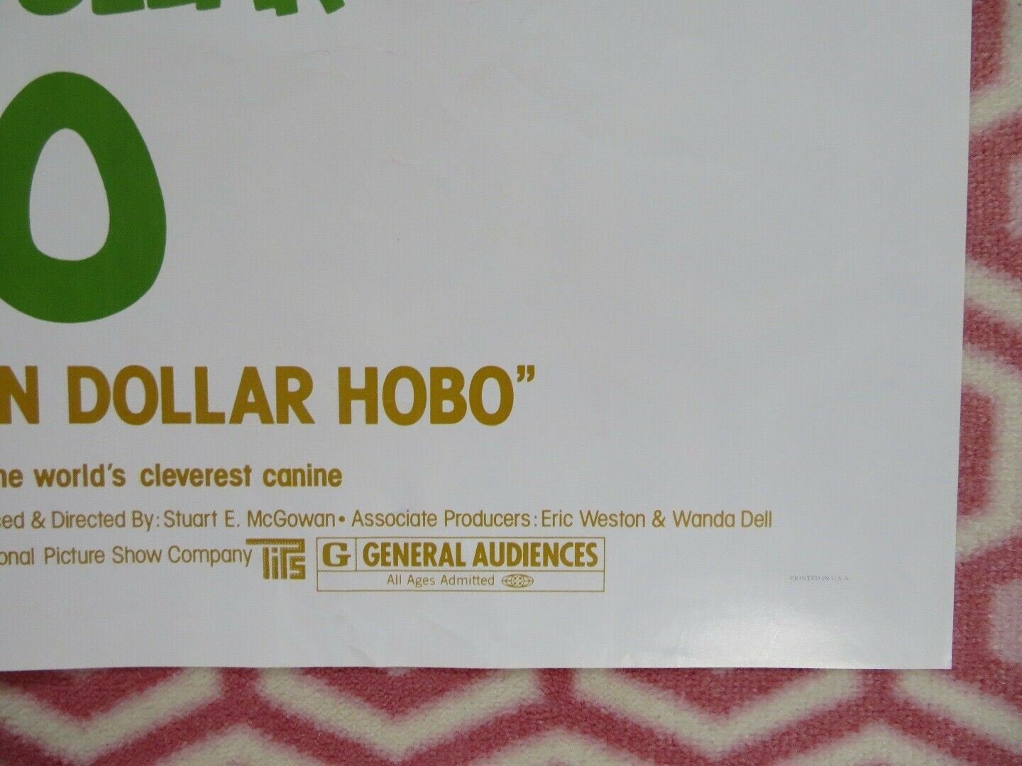 THE BILLON DOLLAR HOBO FOLDED US ONE SHEET POSTER TIM CONWAY WILL GEER 1977 Movie posters