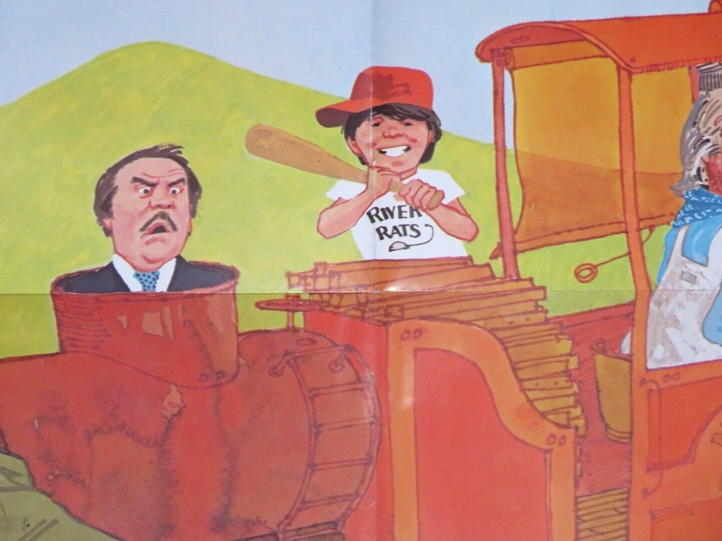 THE BILLON DOLLAR HOBO FOLDED US ONE SHEET POSTER TIM CONWAY WILL GEER 1977 Movie posters