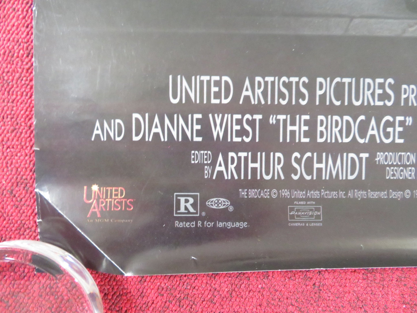 THE BIRDCAGE US ONE SHEET ROLLED POSTER ROBIN WILLIAMS GENE HACKMAN 1996 Rendezvous Cinema Movie posters