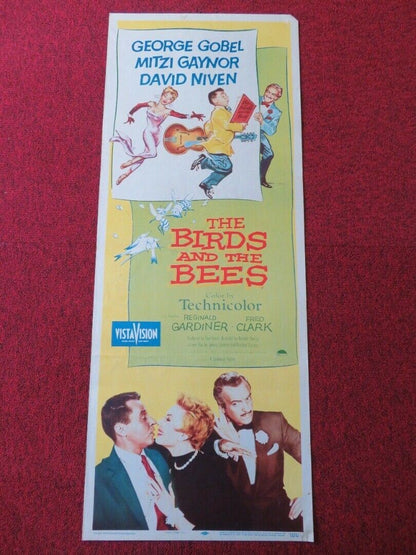 THE BIRDS AND THE BEES US INSERT (14"x 36") POSTER GEORGE GOBEL 1956 Movie posters
