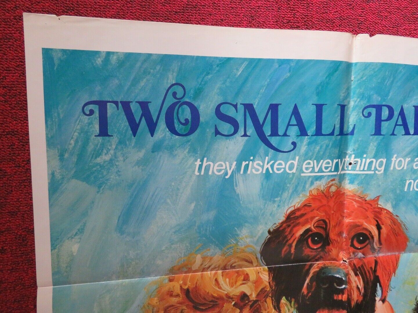 THE BISCUIT EATER FOLDED US ONE SHEET POSTER DISNEY EARL HOLLIMAN 1972 Movie posters