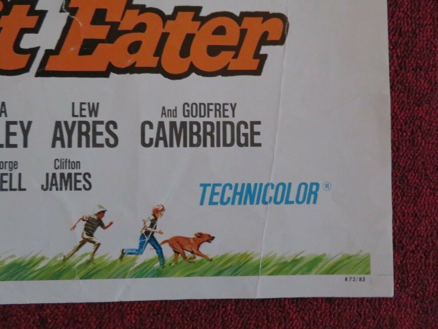 THE BISCUIT EATER US HALF SHEET (22"x 28") POSTER DISNEY EARL HOLLIMAN 1972 Movie posters