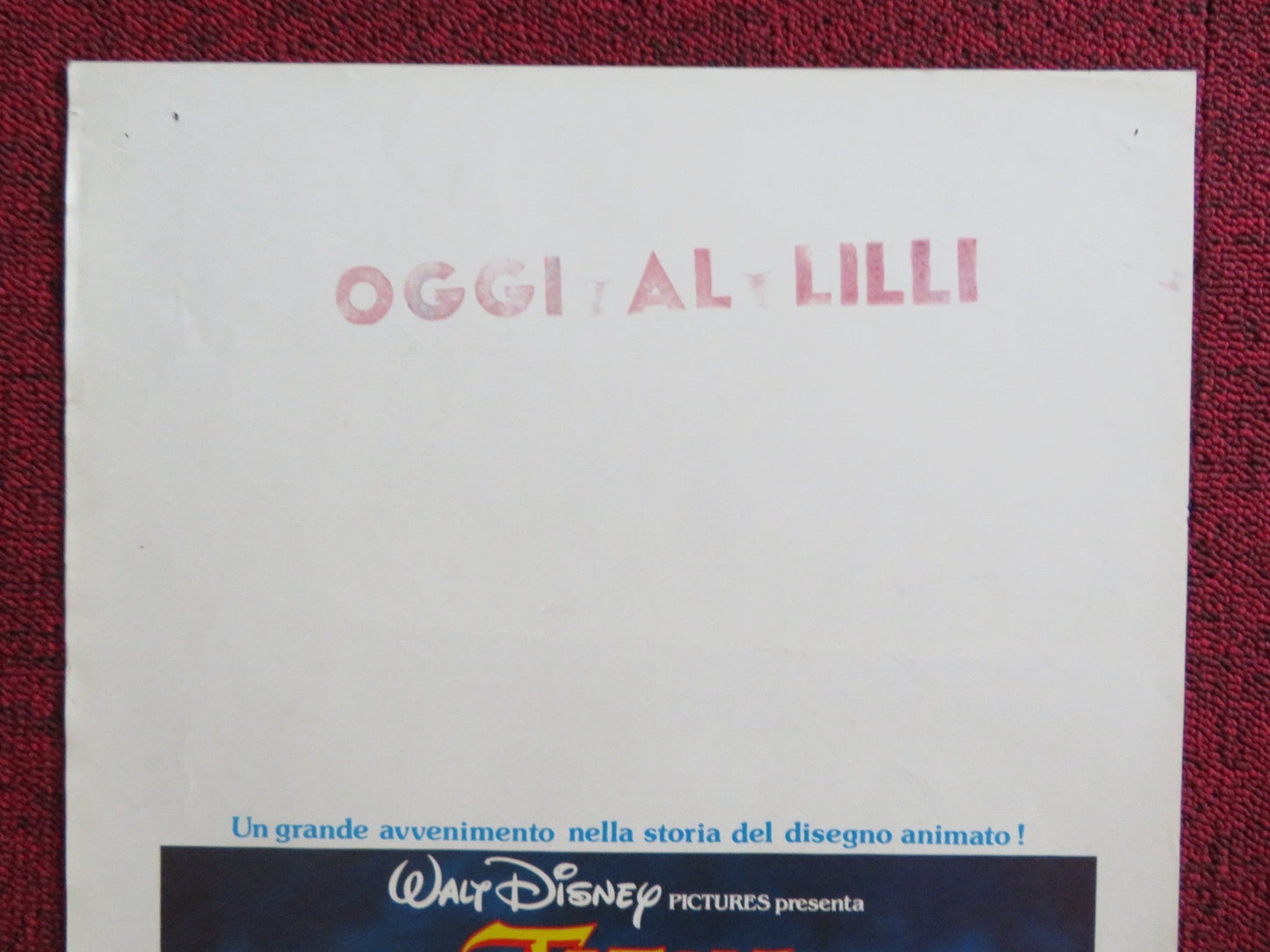 THE BLACK CAULDRON ITALIAN LOCANDINA POSTER DISNEY FREDDIE JONES 1985 Rendezvous Cinema Movie posters